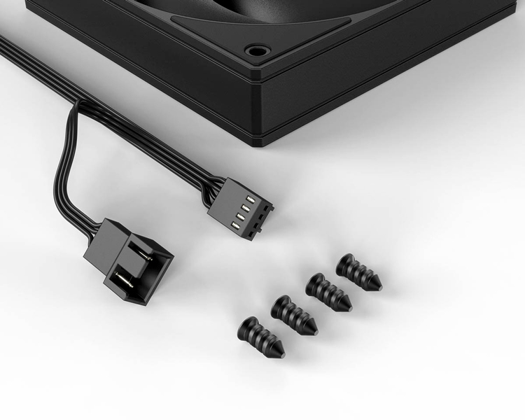 25mm PCケースファン ブラック