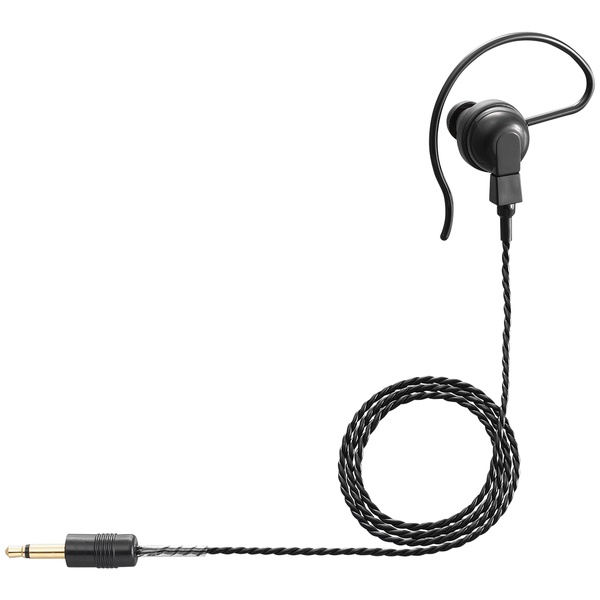 耳掛け型イヤホン黒