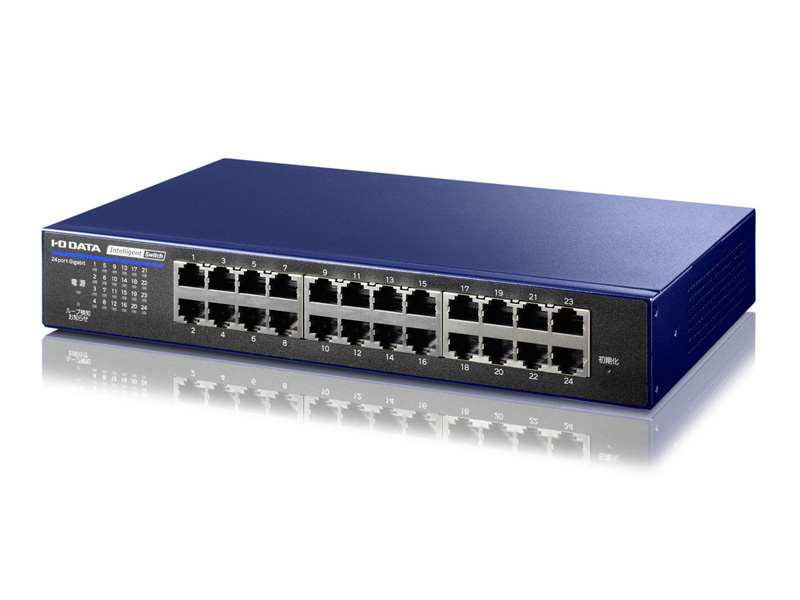 IEEE802.1X認証対応L2インテリジェントスイッチ 24ポート ミレニアム群青