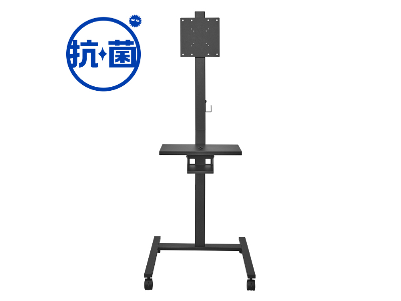 耐荷重最大25kg移動式ディスプレイスタンド VESA規格100mm×200mm対応モデル（抗菌）