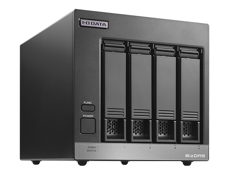 法人向け 5年保証 USB 5Gbps対応/4ドライブ搭載（RAID 0/5/10対応）外付HDD 8TB