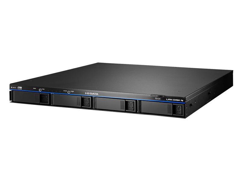 10GbE Linux OS 法人向け 4ドライブ 1UラックタイプNAS 24TB （5年保証・データ復旧）