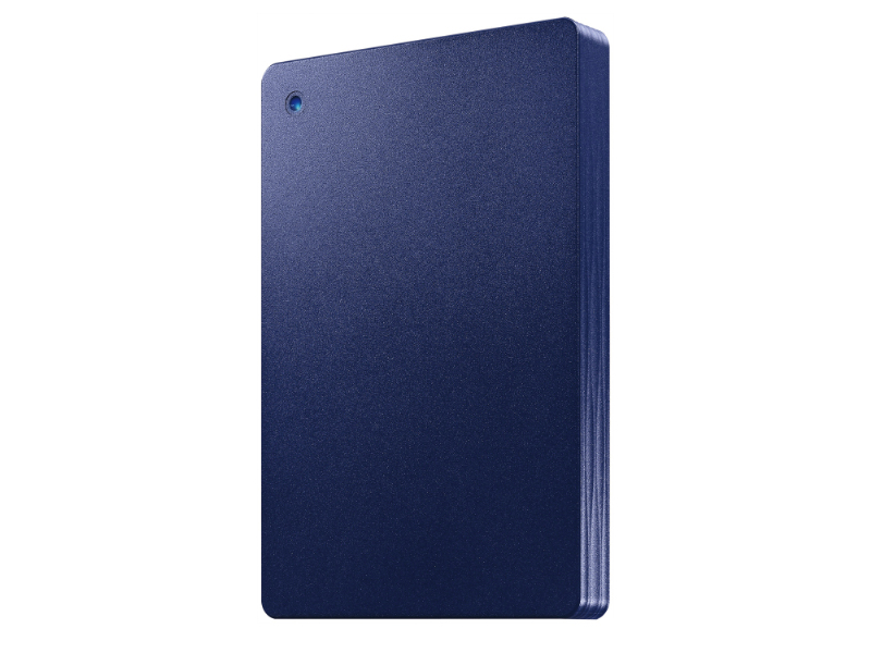 USB 5Gbps（USB3.2 Gen1）＆USB-A接続ポータブルHDD「カクうす Lite」 ネイビー 1TB