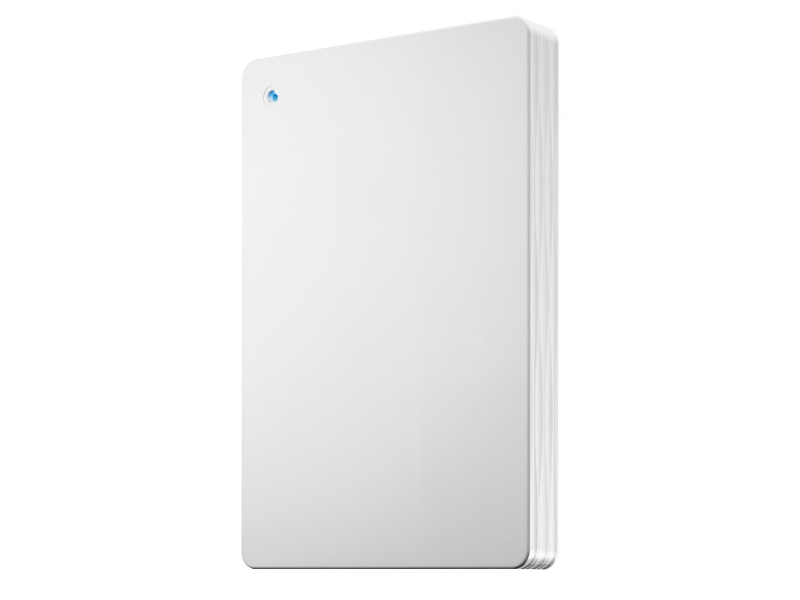 USB 5Gbps（USB3.2 Gen1）＆USB-A接続ポータブルHDD「カクうす Lite」 ホワイト 2TB