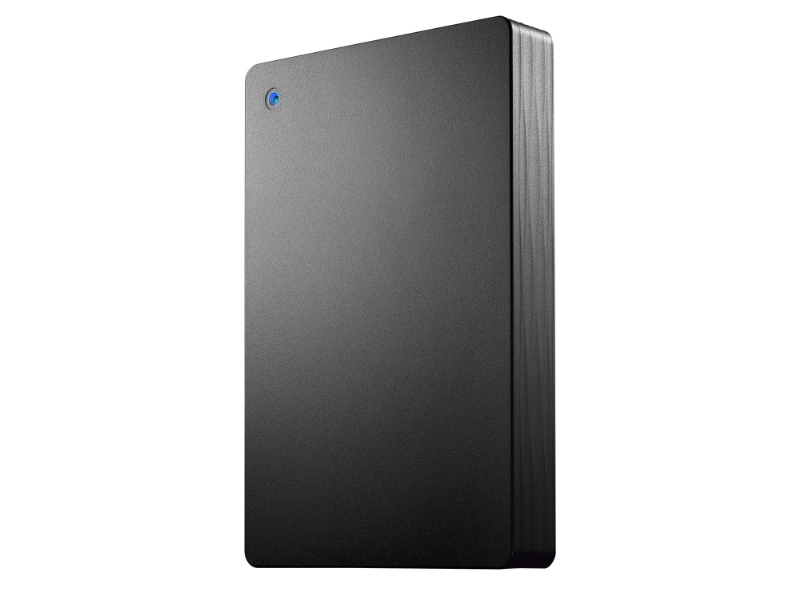 USB 5Gbps（USB3.2 Gen1）＆USB-A接続ポータブルHDD「カクうす Lite」 ブラック 4TB