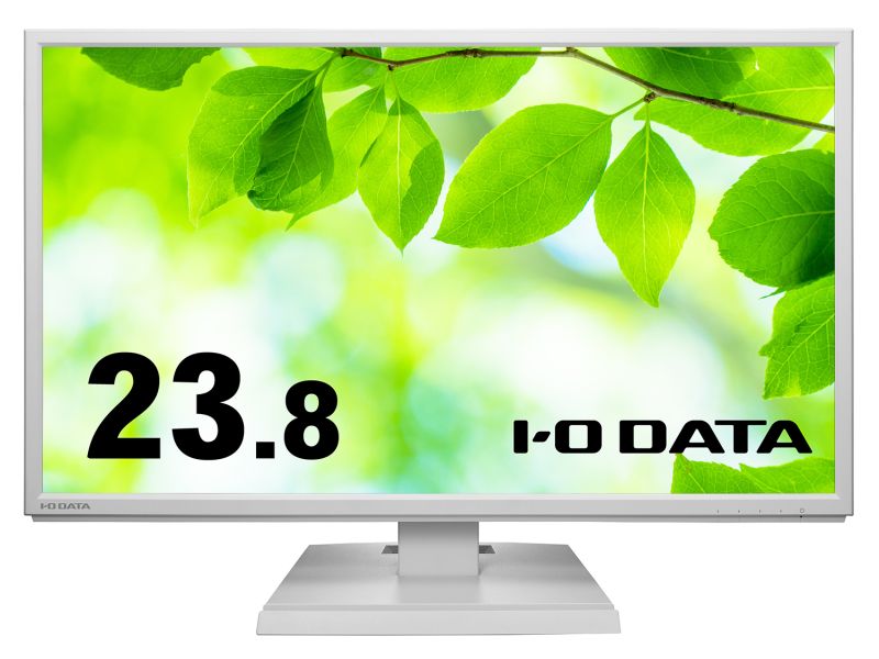ワイド液晶ディスプレイ 23.8型/1920×1080/アナログRGB、HDMI、DisplayPort/ホワイト/スピーカー：あり/「5年保証」/抗菌モデル