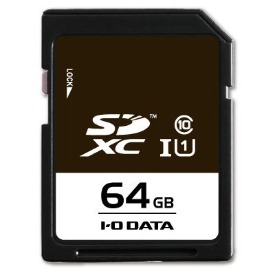 UHS-I UHS スピードクラス1対応 SDXCメモリーカード 64GB