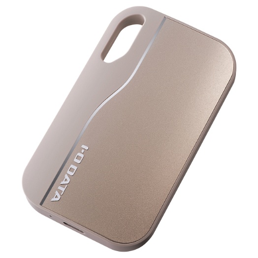 USB 20Gbps（USB 3.2 Gen2×2）USB-C/USB-A対応 ポータブルSSD 500GB シャンパンゴールド