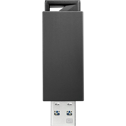 USB3.0/2.0対応 ノック式USBメモリー 16GB ブラック