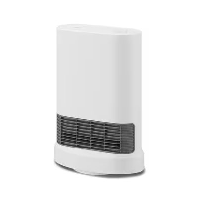 大風量セラミックファンヒーター 首ふりメカ式 ホワイト