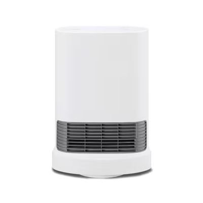 大風量セラミックファンヒーター 首ふりメカ式 ホワイト