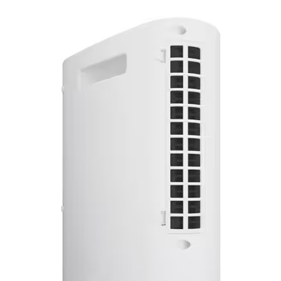 大風量セラミックファンヒーター 首ふりメカ式 ホワイト