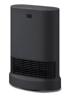 大風量セラミックファンヒーター 首ふり Wセンサー付 ブラック