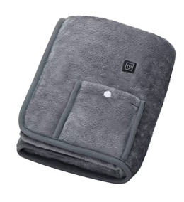 USB電気毛布 90×60cm グレー