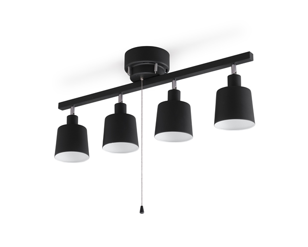 4灯シーリングライト ストレートタイプ ストレート ブラック