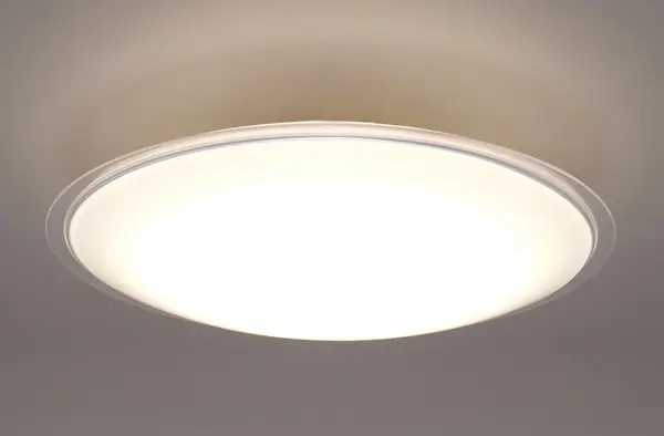 LEDシーリングライト 8畳調光調色 クリアフレーム