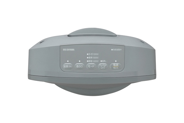 大風量セラミックヒーター 首振りタイプ グレー