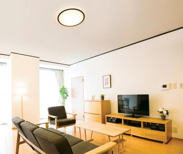 LEDシーリングライト 5.11 音声操作 ウッドフレーム12畳調色 ウォールナット