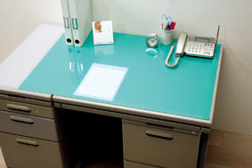 デスクマット(ナチュラル/グリーン)