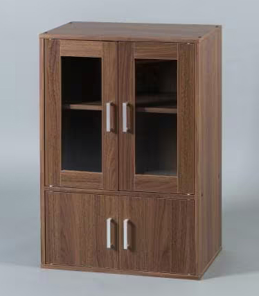 ガラスキャビネット ウォールナット