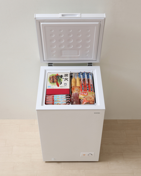 上開き式冷凍庫 100L ホワイト