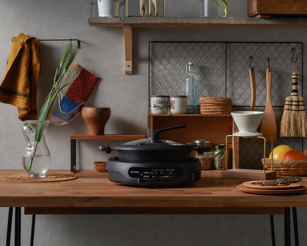 グリルなべ 3枚プレート ブラック