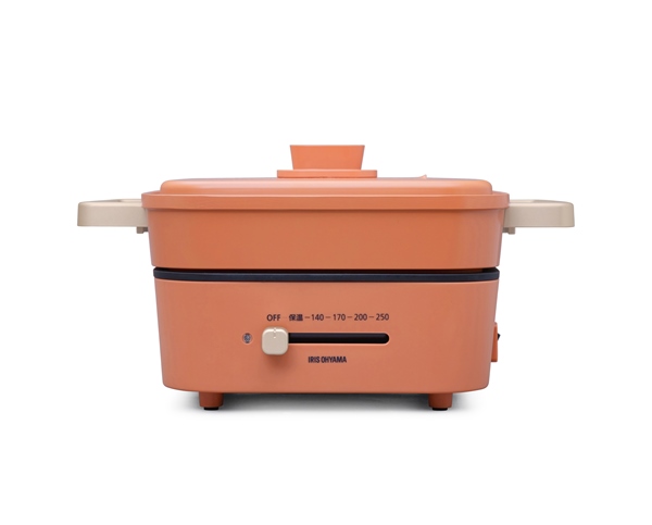 グリル鍋 3枚プレート オレンジ