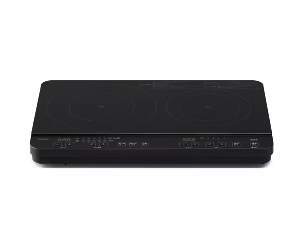 2口IHコンロ ブラック