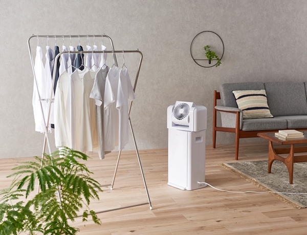 サーキュレーター付衣類乾燥除湿機 8L ホワイト