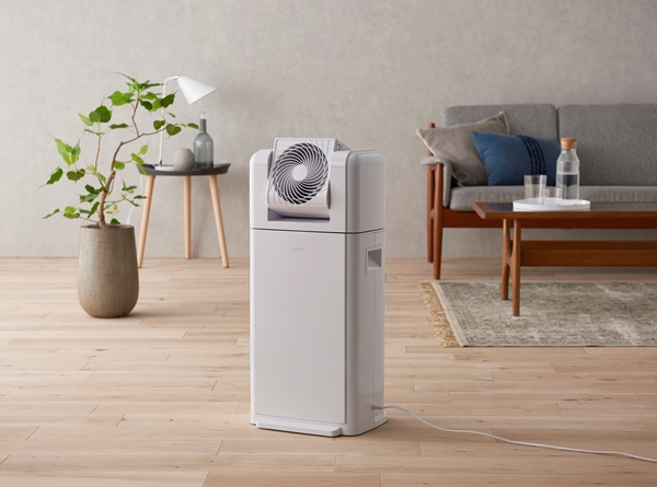 サーキュレーター付衣類乾燥除湿機 8L ホワイト