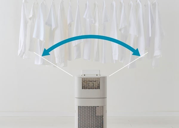 サーキュレーター衣類乾燥除湿機 5.8L アイボリー