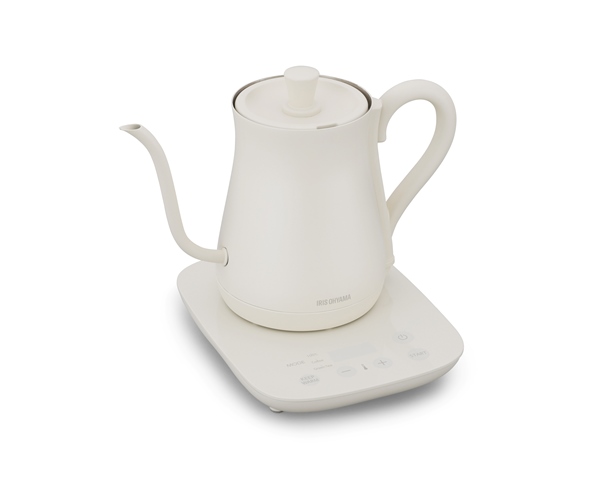 電気ケトル 温度調節付 ホワイト