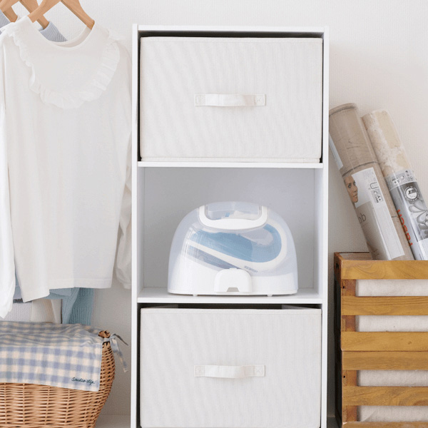 ケース付きコードレスアイロン ライトブルー