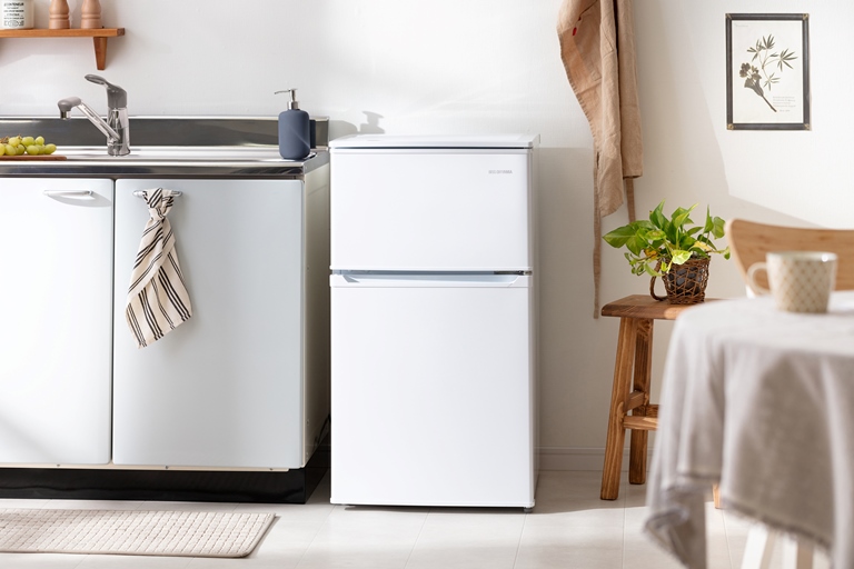 冷凍冷蔵庫 90L ホワイト