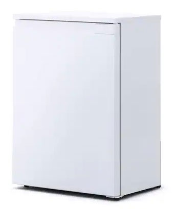 奥行スリム冷蔵庫 66L ホワイト