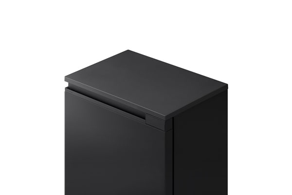 奥行スリム冷凍庫 66L ブラック