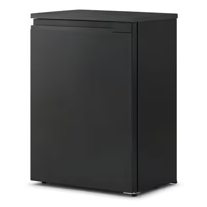 奥行スリム冷凍庫 66L ブラック