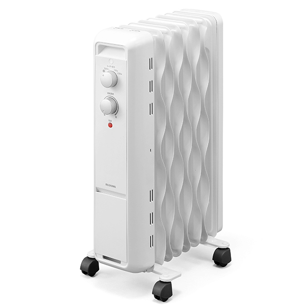 ウェーブ型オイルヒーター メカ式 ホワイト