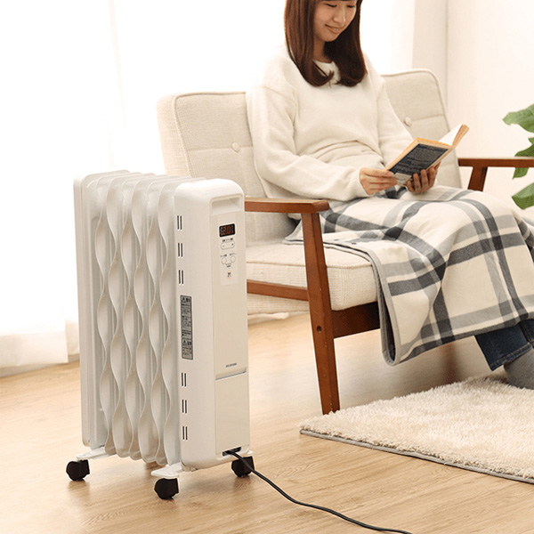 ウェーブ型オイルヒーター マイコン式 ホワイト