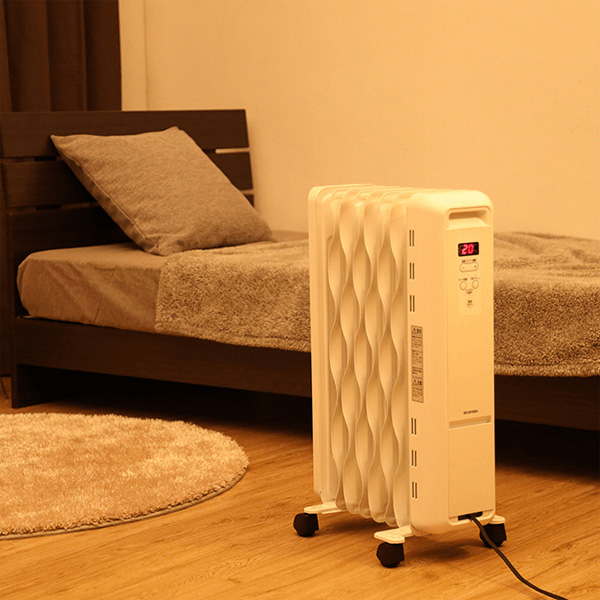 ウェーブ型オイルヒーター マイコン式 ホワイト