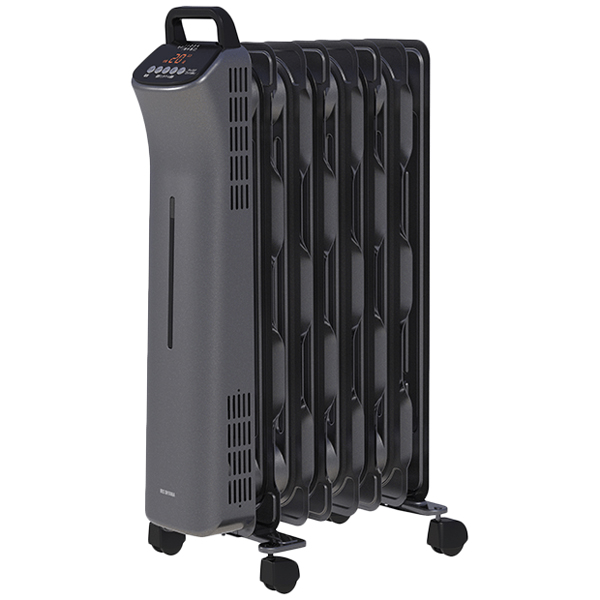 ウェーブ型オイルヒーター マイコン式 24h入切タイマー付 ブラック