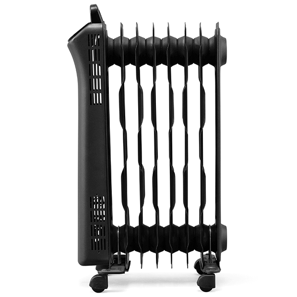 ウェーブ型オイルヒーター マイコン式 24h入切タイマー付 ブラック