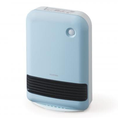 人感センサー付き大風量セラミックファンヒーター ブルー