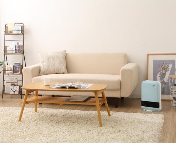 人感センサー付き大風量セラミックファンヒーター ブルー