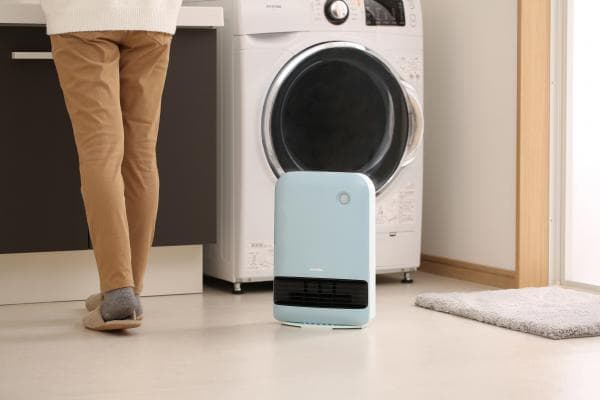 人感センサー付き大風量セラミックファンヒーター ブルー