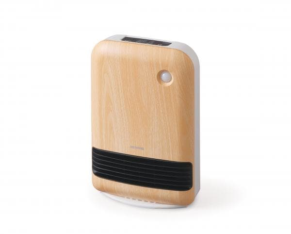 人感センサー付き大風量セラミックファンヒーター 薄木目