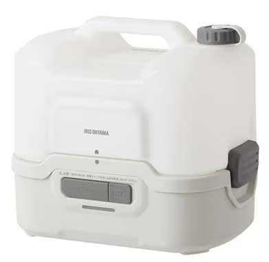 充電式ポータブルウォッシャー ホワイト/グレー