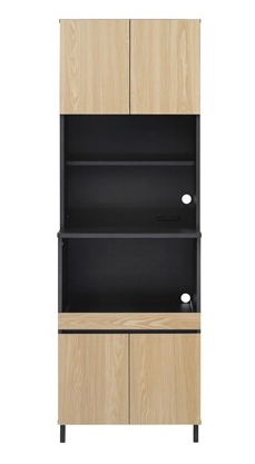 キッチンキャビネット ナチュラル/ブラック