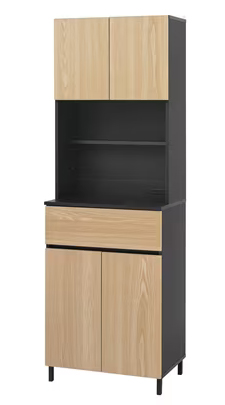 キッチンキャビネット ナチュラル/ブラック