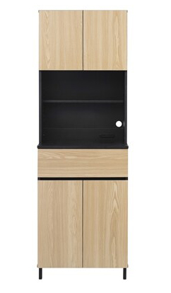 キッチンキャビネット ナチュラル/ブラック